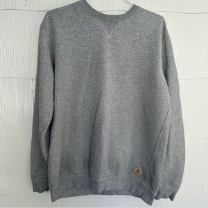 Carhartt Men’s Large Tall Original Fit Gray Crewneck Sweatshirt Workwear Vintage